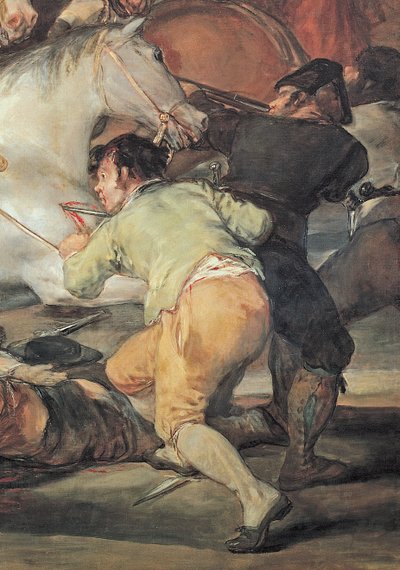 The Second of May, 1808. The Riot against the Mameluke Mercenaries (detail) by Francisco de Goya